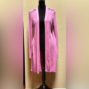 Black House Black Market Pink Women's Sweater Cardigan